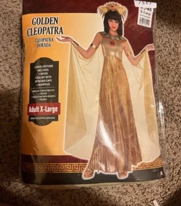 Cleopatra Egyptian Roman Goddess Adult Size XL Halloween Costume - Picture 1 of 3