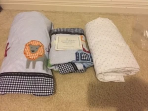 Pottery Barn Kids  Animal Alphabet ABC Baby Crib Skirt/Sham/fitted Sheet Sham - Picture 1 of 4