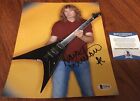 DAVE MUSTAINE SIGNED 8X10 PHOTO MEGADETH BECKETT BAS