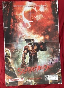Splatterhouse Comic Con 2010 PS3 Xbox 360 Vintage Video Game Promo Poster SIGNED - Picture 1 of 2