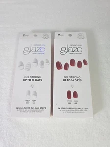 2 Stück Konvolut Dashing Diva Glaze 34 HALBGEHÄRTETE GEL Nagelstreifen je V2103-4 - Bild 1 von 7