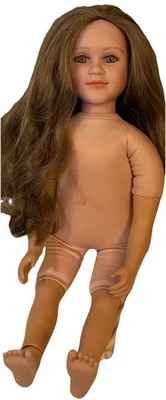 Vtg My Twinn Doll Long Light Brown Hair Amber Eyes Posable 2003 No Clothes 23” - Image 1 of 4