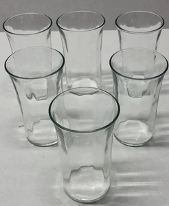 Juego de 6 vasos de jugo de chupito de cristal de colección con paneles transparentes de 3,5 pulgadas 4 oz - Imagen 1 de 9