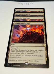 Magic the Gathering MTG Secluded Starforge x4 Rare Cards NM/M Eternitie - Foto 1 di 1