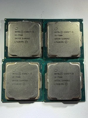 (4) Intel Core i5-7500 SR335 3.40GHz Quad Core LGA1151 CPU Desktop Processor - Image 1 of 2