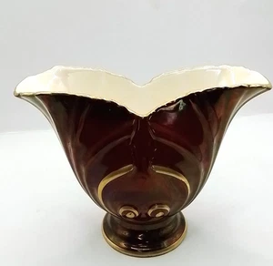 Carlton Ware Rouge Royale Fan Vase #3112 - Picture 1 of 4