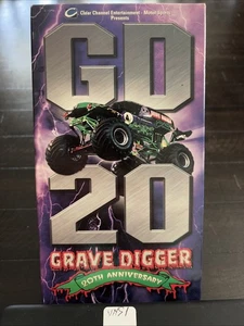 Grave Digger Monster Truck 20th Anniversary VHS Clear Channel 2001 Vhs1 - Picture 1 of 2