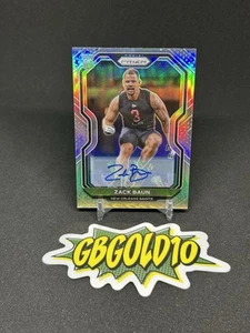 Zack Baun 2020 Panini Prizm Silver Rookie RC Auto #387 Eagles Super Bowl - Picture 1 of 2