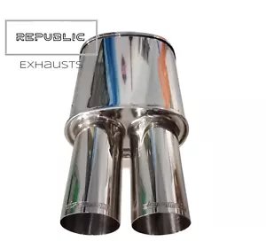 Eisenmann Estilo SS DOBLE PUNTA RENDIMIENTO CAJA TRASERA Universal E46 E39 E36 - Imagen 1 de 4