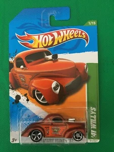 HOT WHEELS 2012 '41 WILLYS REGULAR TREASURE HUNT MOC VHTF B64 - Picture 1 of 8