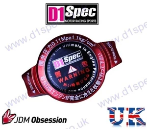 TAPA RADIADOR CARRERAS D1 ESPECIFICACIÓN 1,1kg/cm ROJO CABEZA GRANDE JDM DERIVA - Imagen 1 de 2