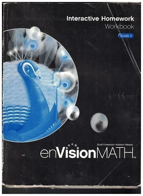 Envision Math 2009: Interactive Homework, Grade 5 paperback, no marking in pages - Image 1 of 3