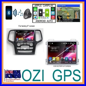 JEEP GRAND CHEROKEE WK 2014-21 GPS CARPLAY ANDROID AUTO ODB DAB TPMS DVR CAMERA - Picture 1 of 12