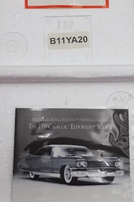 FRANKLIN MINT 1959 CADILLAC ELDORADO SEVILLE LIMITED EDITION B11YA20 NEW IN BOX - Image 1 of 4
