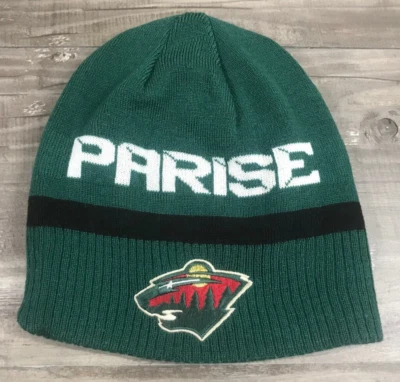 Minnesota Wild Zach Parise NHL Hockey Reebok Winter Reversible Beanie Hat Cap - Image 1 of 4