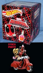 Hot Wheels: DEADPOOL & Scooter - SDCC 2021 Exclusive - 30th Anniversary BIRTHDAY - Picture 1 of 8