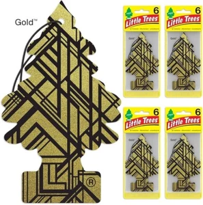 Little Trees Gold Tree Lufterfrischer Home/Auto Duftpaket 6 - Bild 1 von 1