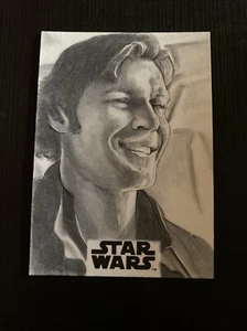 2018 Topps Solo: A Star Wars Story Han Solo Sketch Card  by Sammy Gomez - Picture 1 of 7