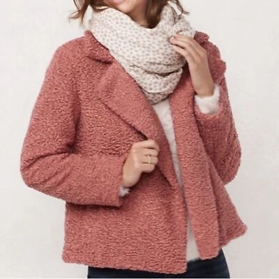 Jaqueta de pelúcia Lauren Conrad Sherpa tamanho XL - Imagem 1 de 4