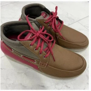 NEW CROCS Beach Line Boat Chukka In Hazelnut/Brick Red Men's Size 10 - Picture 1 of 6