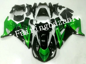 Kit de carenado de carrocería molde de inyección ABS verde caramelo negro ZX14 2006-2011 - Imagen 1 de 9