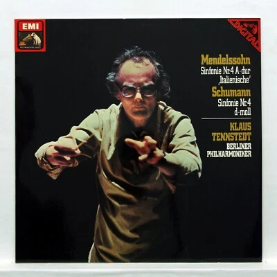 KLAUS TENNSTEDT - MENDELSSOHN & SCHUMANN symphonies no.4 EMI digital LP MINT ! - Image 1 of 2