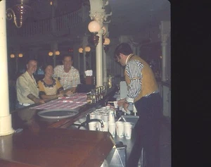 1970s 35mm vintage GAFchrome slide-socializing at the bar. 1973 - Picture 1 of 1
