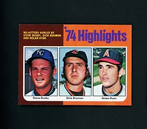 Nolan Ryan (Busby, Bosman) 1975 Topps Highlights (HOF) Angels #7 NM-MT+ - Picture 1 of 2