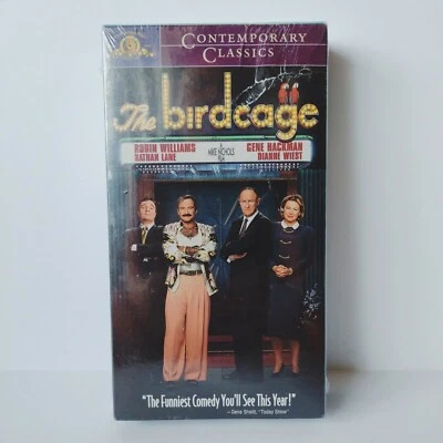 THE BIRDCAGE VHS 1996 Comedy starring Robin Williams Gene Hackman Nathan Lane - Image 1 of 3