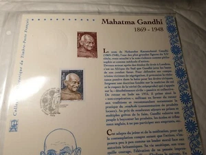 francobollo prima emissione francese 2019 Gandhi da collezione - Foto 1 di 2