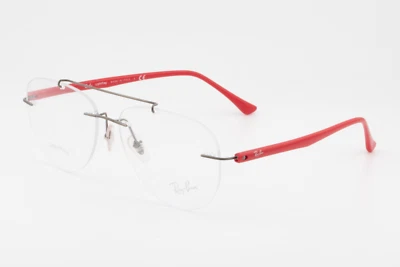 Ray-Ban RB8749 1192 Male Aviator Glasses Frames Gunmetal Red 54mm - Image 1 of 4