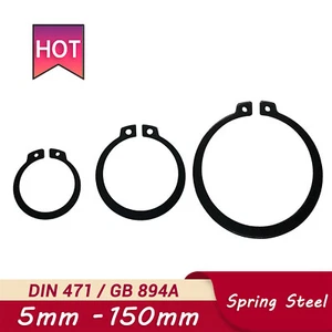 Spring Steel External Circlips Retaining Rings Snap CirClip 6mm-150mm - Picture 1 of 6