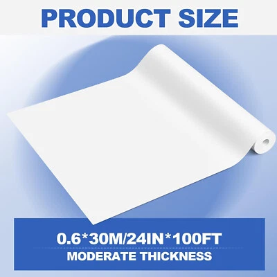 24 inch x 100 ft Matte Photo Peel sticker paper roll Adhesive Vinyl Waterproof n - Image 1 of 4