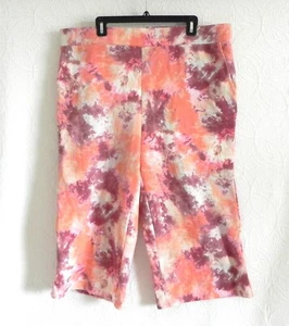 logo by lori goldstein Capri/Crop/Wide Leg/High Waist Waffle Knit Pockets 1X - Picture 1 of 8