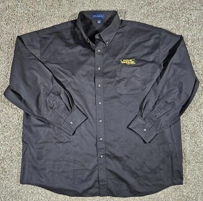 USMC Vietnam Velocity 3X black button up shirt - Image 1 of 4