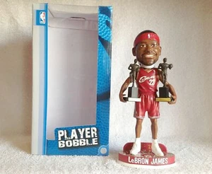 Lebron James 2X MVP Trophy Red Jersey Bobble FOCO Cleveland Cavaliers Bobblehead - Picture 1 of 1