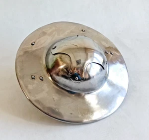 Medieval Buckler Shield, Knight Fencing Round Shield, SCA Battle Ready Buckler - Picture 1 of 9