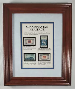 Vintage Limited Edition Scandinavian Heritage Framed Stamp Collection - 263/2500 - Picture 1 of 4
