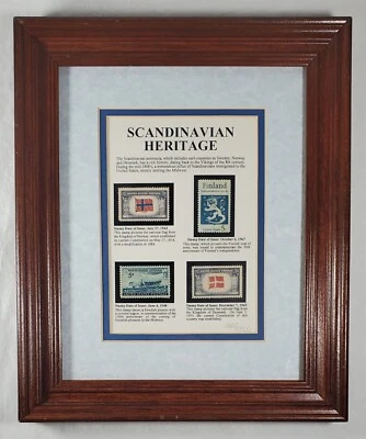 Vintage Limited Edition Scandinavian Heritage Framed Stamp Collection - 263/2500 - Image 1 of 4