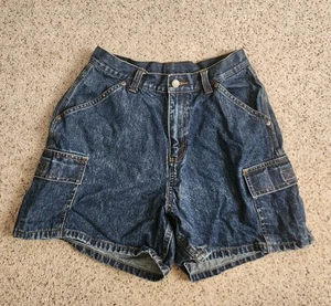Riders Cargo High Waisted Jean Shorts Size 6 - Picture 1 of 9