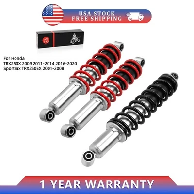 3Pcs Front & Rear Shocks Absorber For Honda Sportrax TRX250EX 2x4 2001-2007 2008 - Image 1 of 4