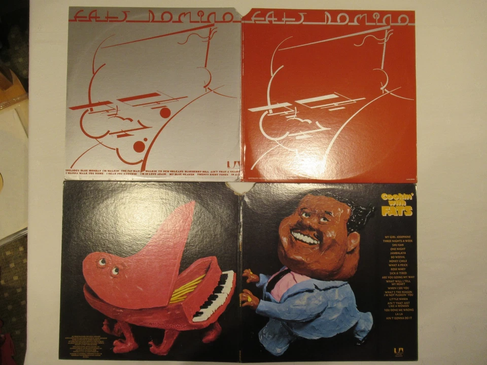 FATS DOMINO - COOKIN' WITH FATS / LEGENDARY MASTERS - 2 DOUBLE LPS, GREAT VALUE! - Image 1 of 3