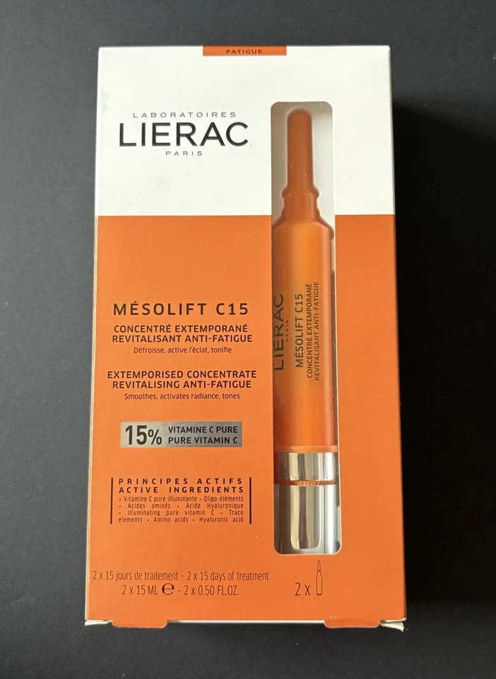 Lierac Paris MESOLIFT C15 Revitalizing Anti-Fatigue 15 Vitamin C 2x15ml Vials