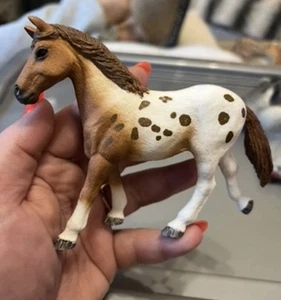 2017 Rare Schleich Horse Club Spotted Appaloosa Mare Toy Horse Figure - Picture 1 of 3
