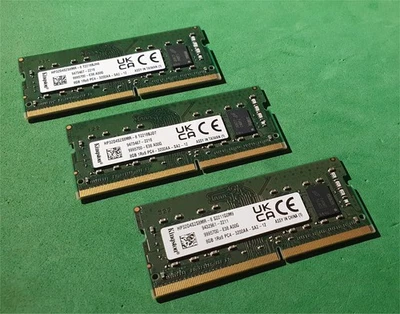 Modulo Memoria RAM SO-DIMM 24 Gb (3 x 8 Gb) KINGSTON 8 Gb 1RX8 PC4-3200 - Immagine 1 di 3
