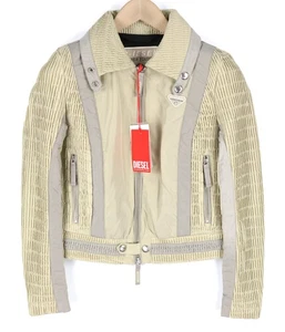 Diesel G-Ritas Giacca Donna S Beige Strutturata A Un Bottone Polo UVP 250 - Bild 1 von 13