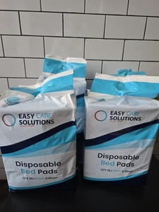 100 x Easy Care Solutions Disposable Incontinence Pads 60 x 90cm| 4 Packs of 25 - Picture 1 of 6