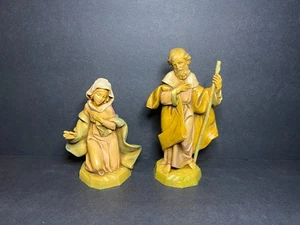 Figuras de pesebre vintage 1991 Fontanini Simonetti Mary & Joseph Nativity Manger - Imagen 1 de 8