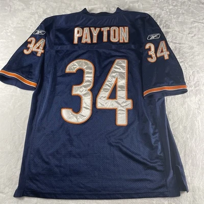 Vintage Walter Payton NFL Chicago Bears Jearsey #34 Tamanho 50/XL Reebok - Imagem 1 de 4
