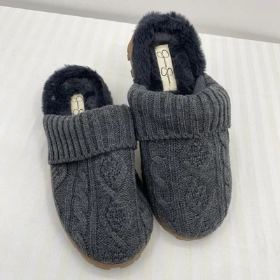 Zapatillas grandes con zueco de espuma viscoelástica de punto suave para mujer Jessica Simpson 8-9 Foto 1 de 4